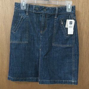 BNWT Gap Denim Jean Skirt Size 1 Y2K Vintage